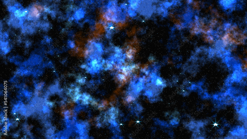 Aufkleber space flight into a star field. basic 3d rendering of a space flight into a star field. deep space n