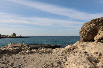 Landscape around Grotta della Poesia, Puglia Italy