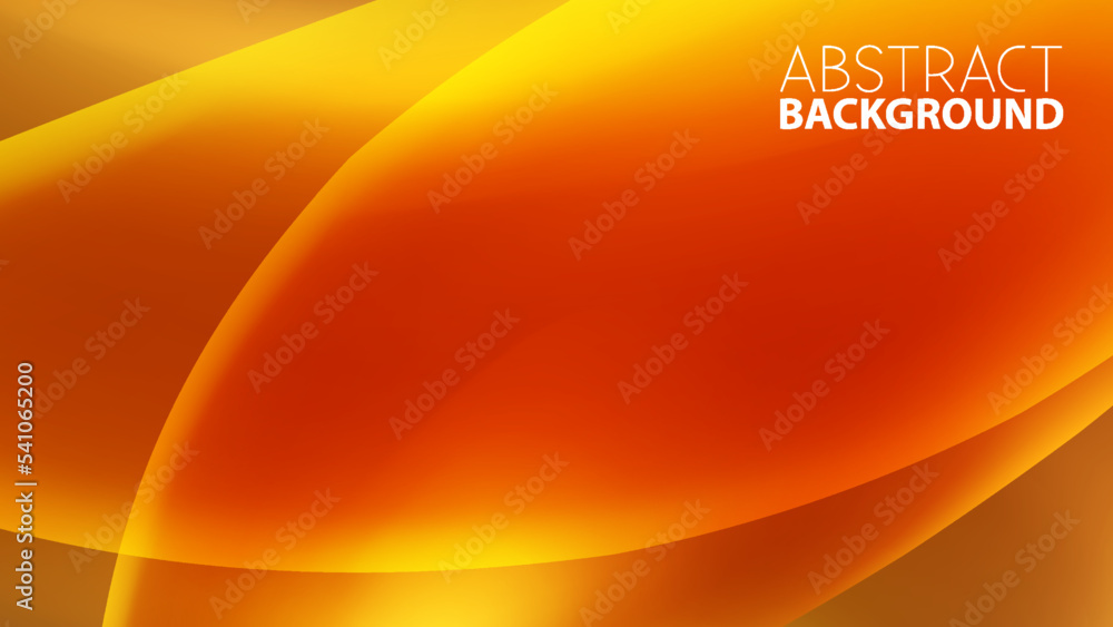 Poster Abstract saturated red background with rounded shapes