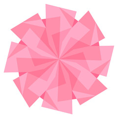 Abstract Geometric Crimson and Pink Polygon-8g4a