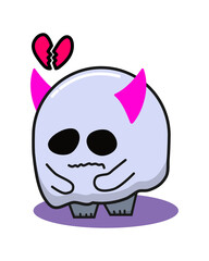 cat with a broken heart