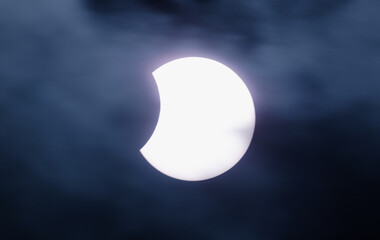 Partial solar eclipse October 25, 2022