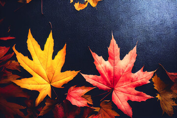 Fall background, fall leaves, autumn season.