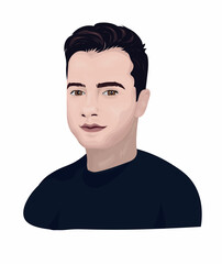 A young guy with brown eyes