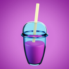 Drink icon 3D illustration