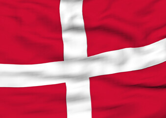 Fototapeta premium Image of a flag of Denmark