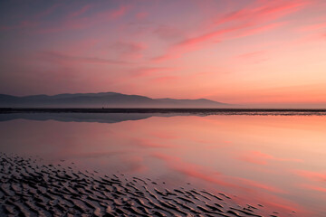 Beautiful Sunrise over Dundalk Bay, Blackrock, County Louth, Ireland 