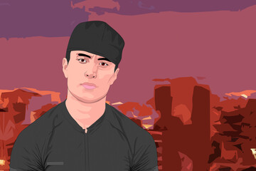 una fuerte tarde acalorada en la terraza