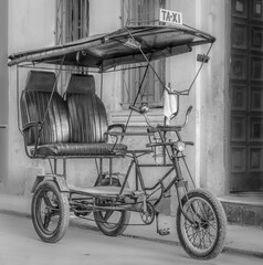 Fototapeta na wymiar Havana Tricycle Taxi in Old Havana, Cuba