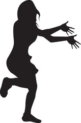 silhouette of a hip-hop dancer