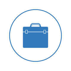 Construction toolkit briefcase icon | Circle version icon |