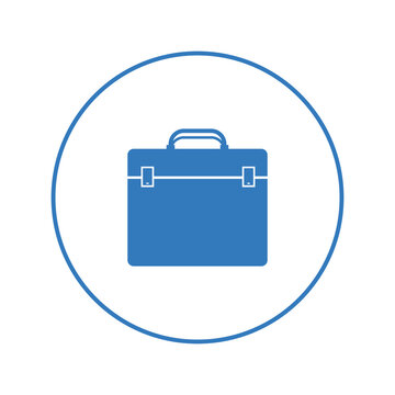 Construction Toolkit Briefcase Icon | Circle Version Icon |