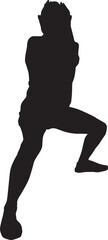 silhouette of a hip-hop dancer