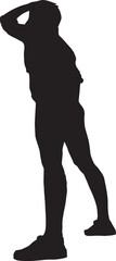 silhouette of a hip-hop dancer