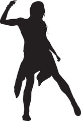 silhouette of a hip-hop dancer