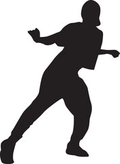 silhouette of a hip-hop dancer