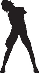 silhouette of a hip-hop dancer
