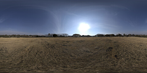 360° view sky couds sun