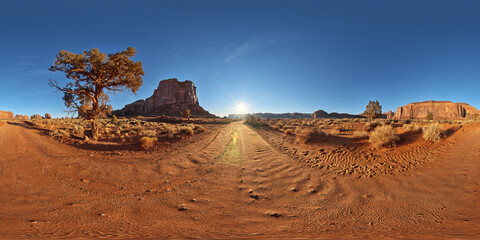 360° sky desert rock valley