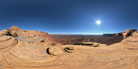 360° sky desert rock valley