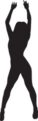 silhouette of a hip-hop dancer