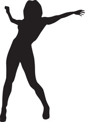 silhouette of a hip-hop dancer
