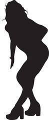silhouette of a hip-hop dancer