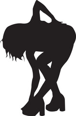 silhouette of a hip-hop dancer