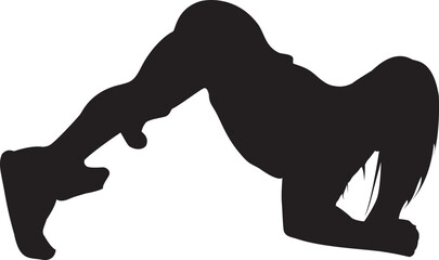 silhouette of a hip-hop dancer