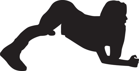 silhouette of a hip-hop dancer