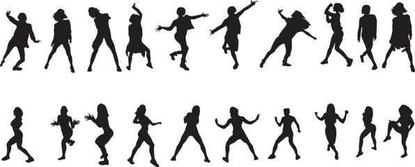 silhouette of a hip-hop dancer