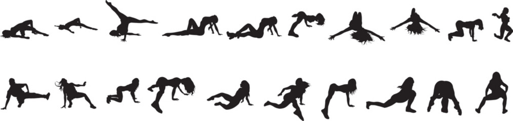 silhouette of a hip-hop dancer