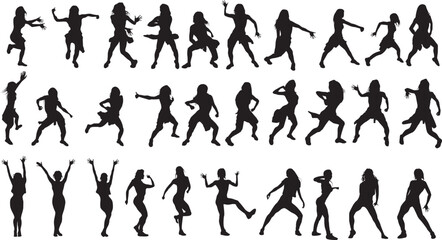 silhouette of a hip-hop dancer
