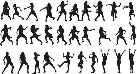 silhouette of a hip-hop dancer