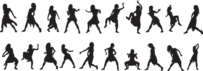 silhouette of a hip-hop dancer