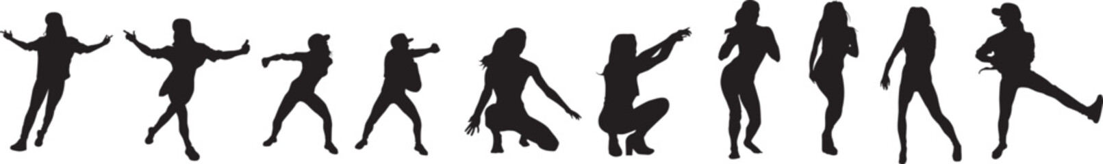 silhouette of a hip-hop dancer