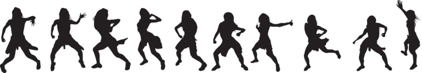 silhouette of a hip-hop dancer