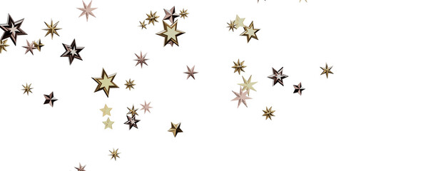 stars background, sparkle lights confetti falling. magic shining Flying christmas stars on night