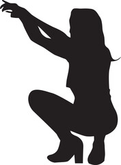 silhouette of a hip-hop dancer