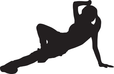 silhouette of a hip-hop dancer