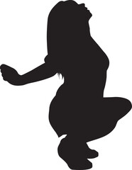 silhouette of a hip-hop dancer