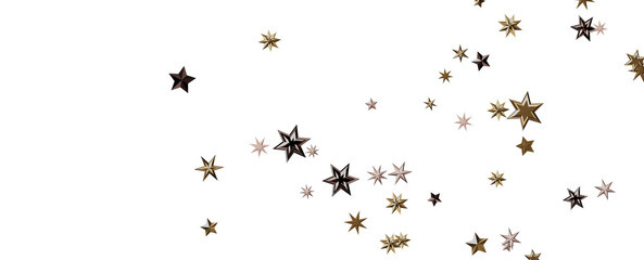Glossy 3D Christmas star icon. Design element for holidays.