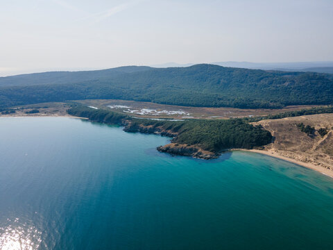 Aerial view of Arkutino beach, Bulgaria © Stoyan Haytov