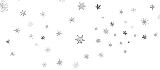 Falling snow at night. Bokeh lights