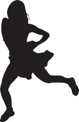 silhouette of a dancing person