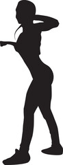 silhouette of a dancing person