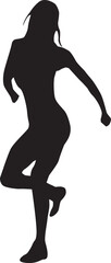 silhouette of a dancing person