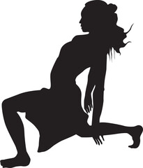 silhouette of a dancing person