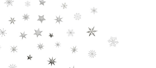 Snowflakes Falling On Snow - Winter Banner