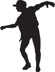 silhouette of a dancing person